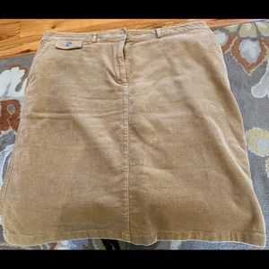 L L Bean Corduroy Skirt